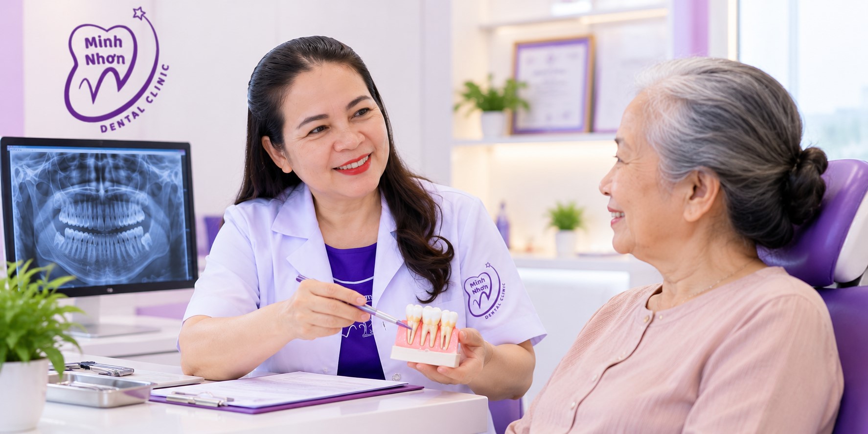 Nha khoa Minh Nhơn – điều trị răng lung lay, giữ răng thật tại Phú Yên